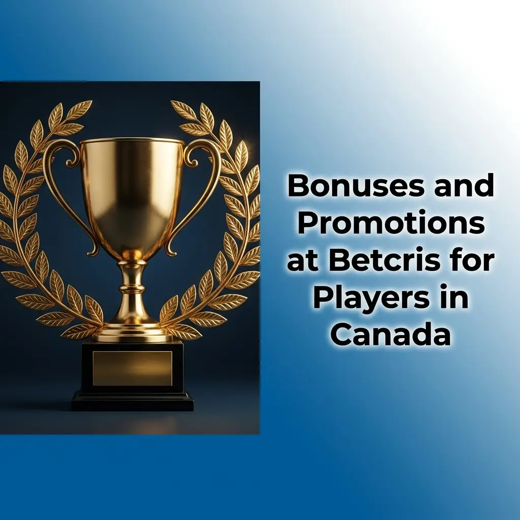 Betcris Canada bonuses including 300% welcome match up to 1,000 EUR, free bets, cashback, and reload offers