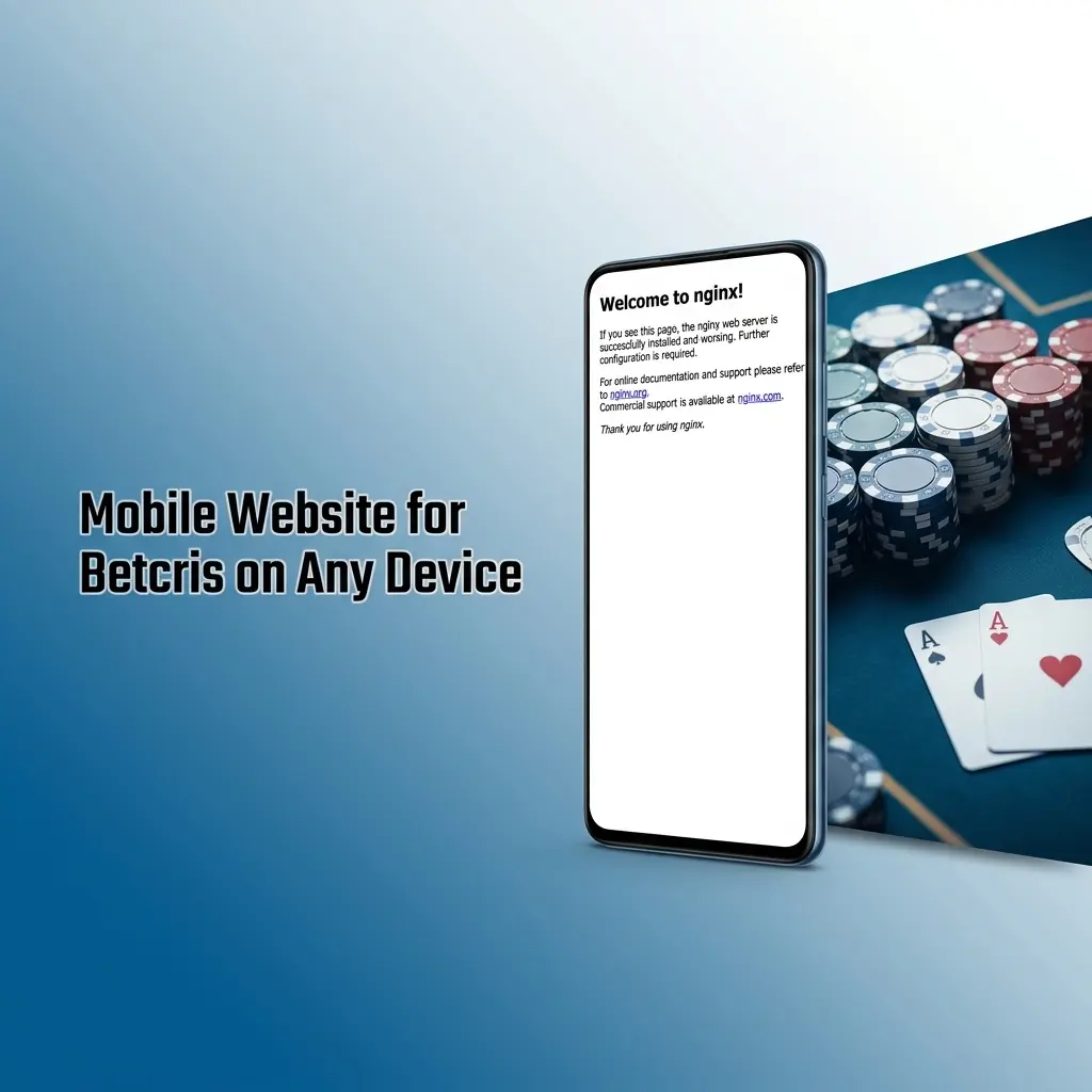 Betcris mobile website displayed on multiple devices including smartphone and tablet with casino and sportsbook interface