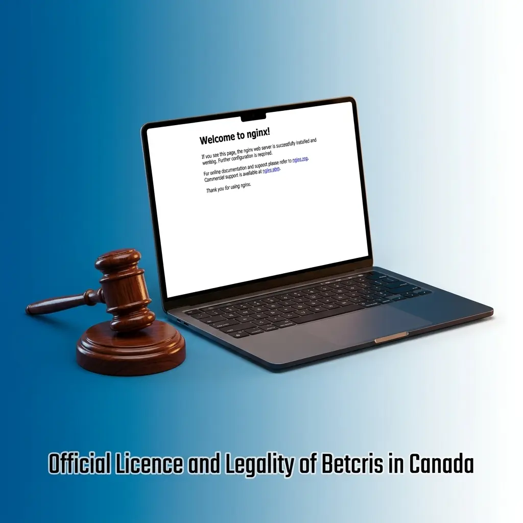 Betcris online gaming platform licensed by Curaçao government, offering secure real-money casino and sportsbook services to Canadian players